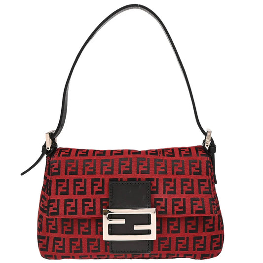 Fendi 2002 Red Zucchino Handbag