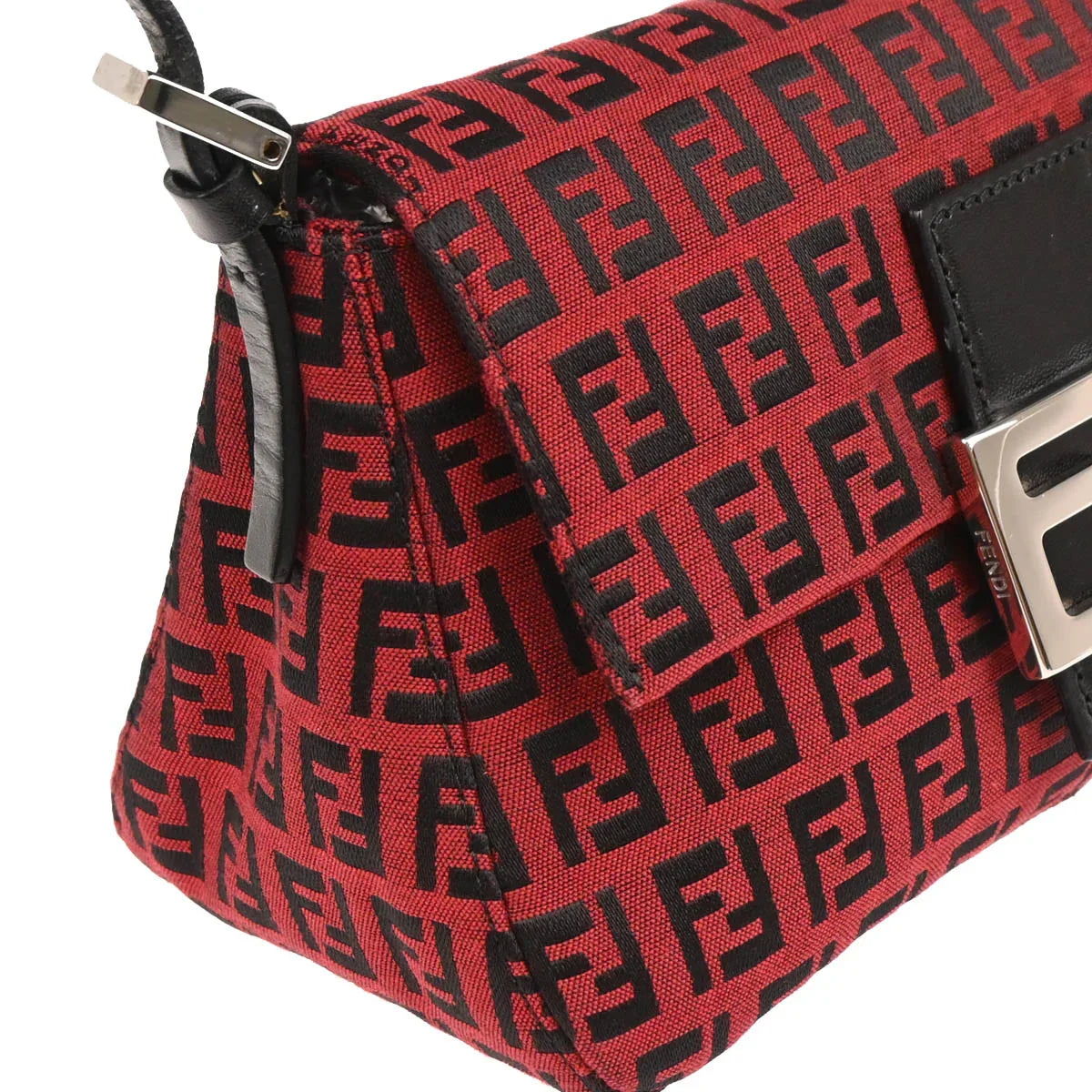Fendi 2002 Red Zucchino Handbag