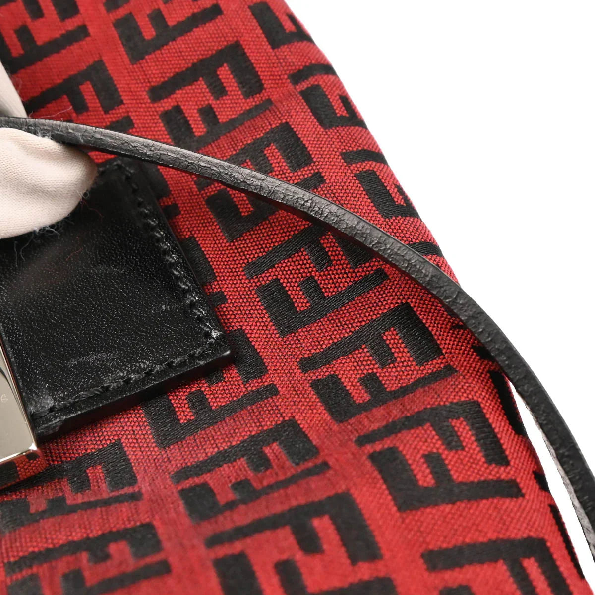 Fendi 2002 Red Zucchino Handbag
