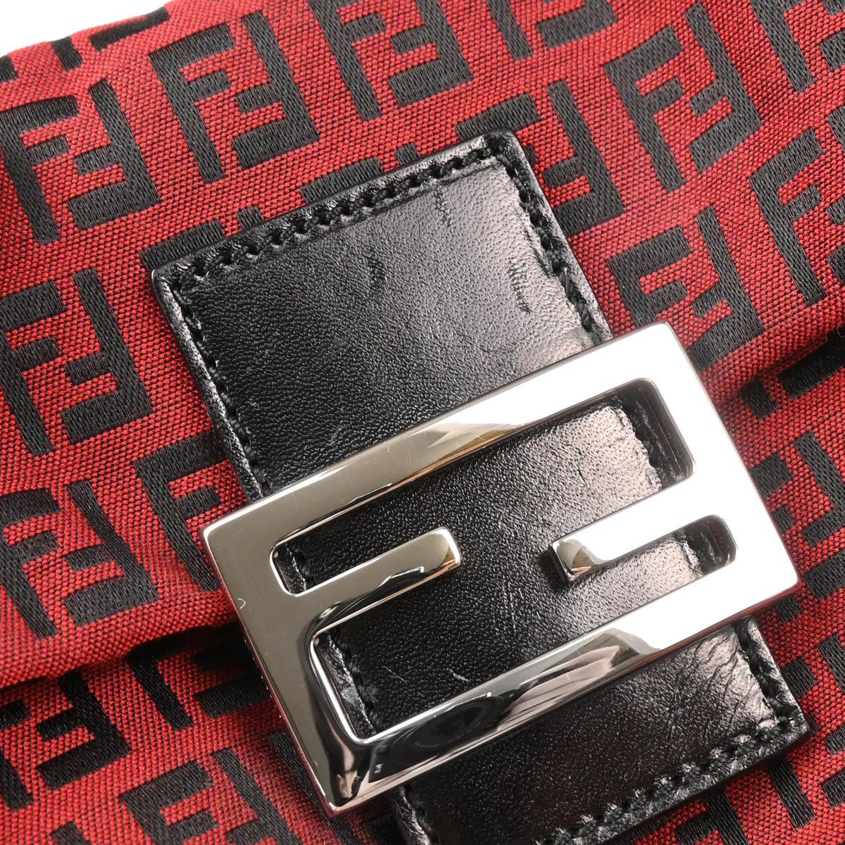 Fendi 2002 Red Zucchino Handbag