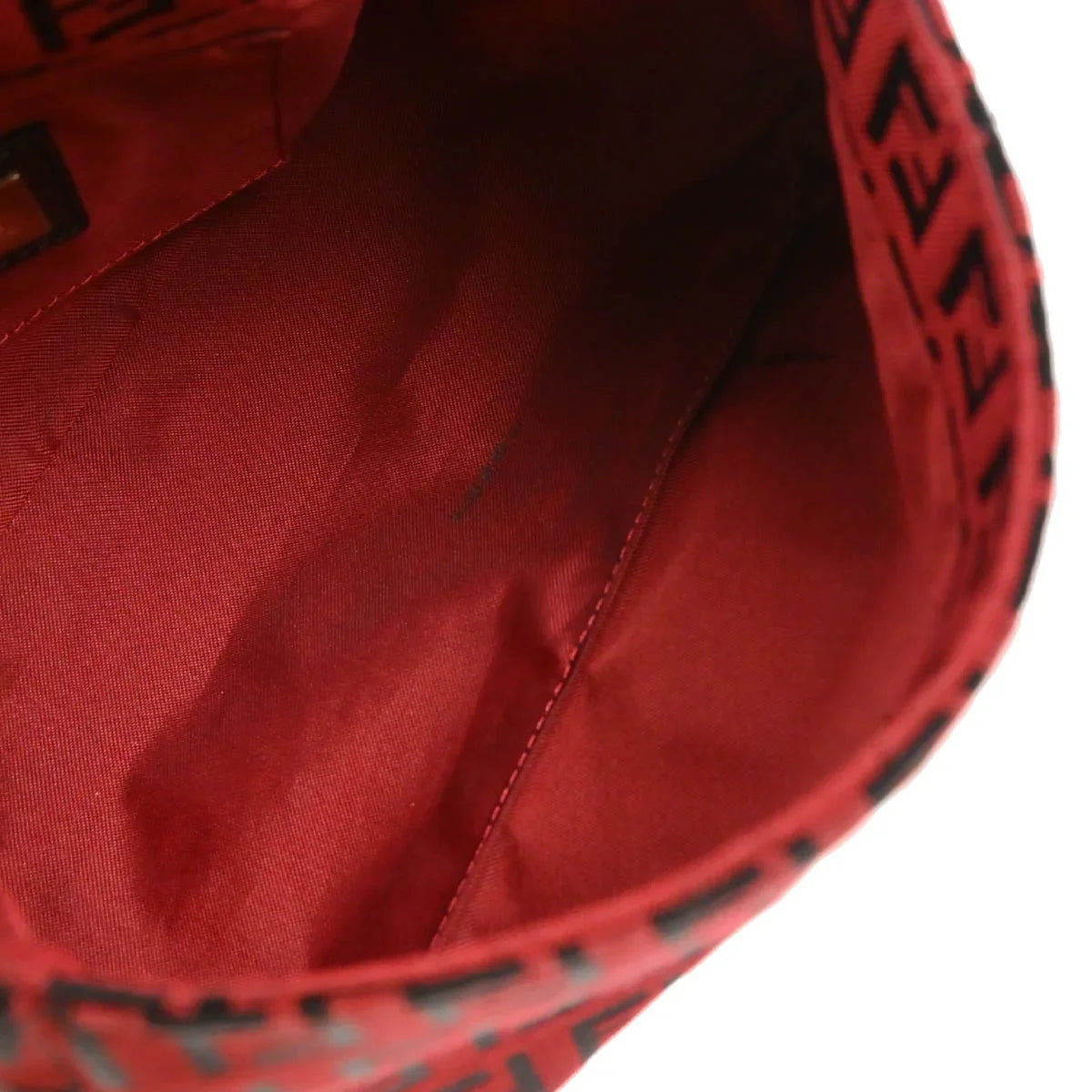 Fendi 2002 Red Zucchino Handbag