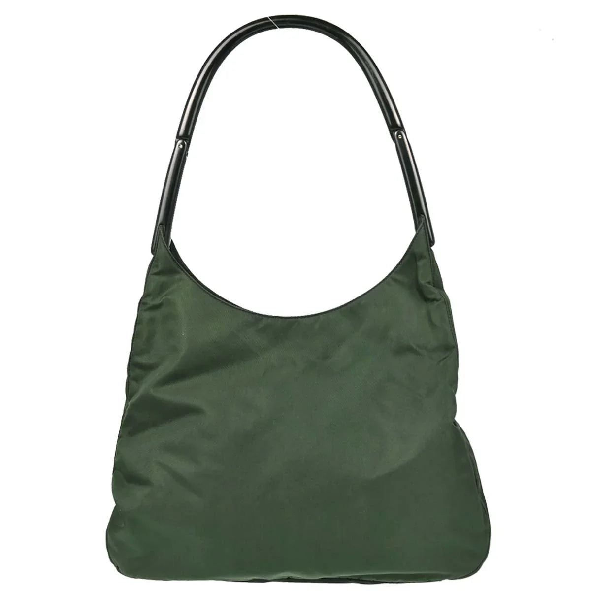 Prada Dark Green Nylon Handbag
