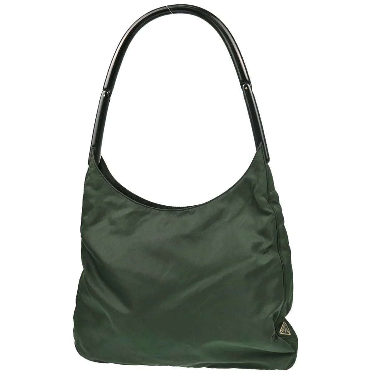 Prada Dark Green Nylon Handbag
