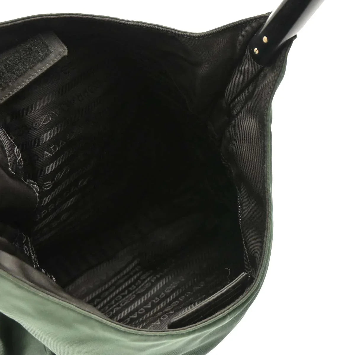 Prada Dark Green Nylon Handbag