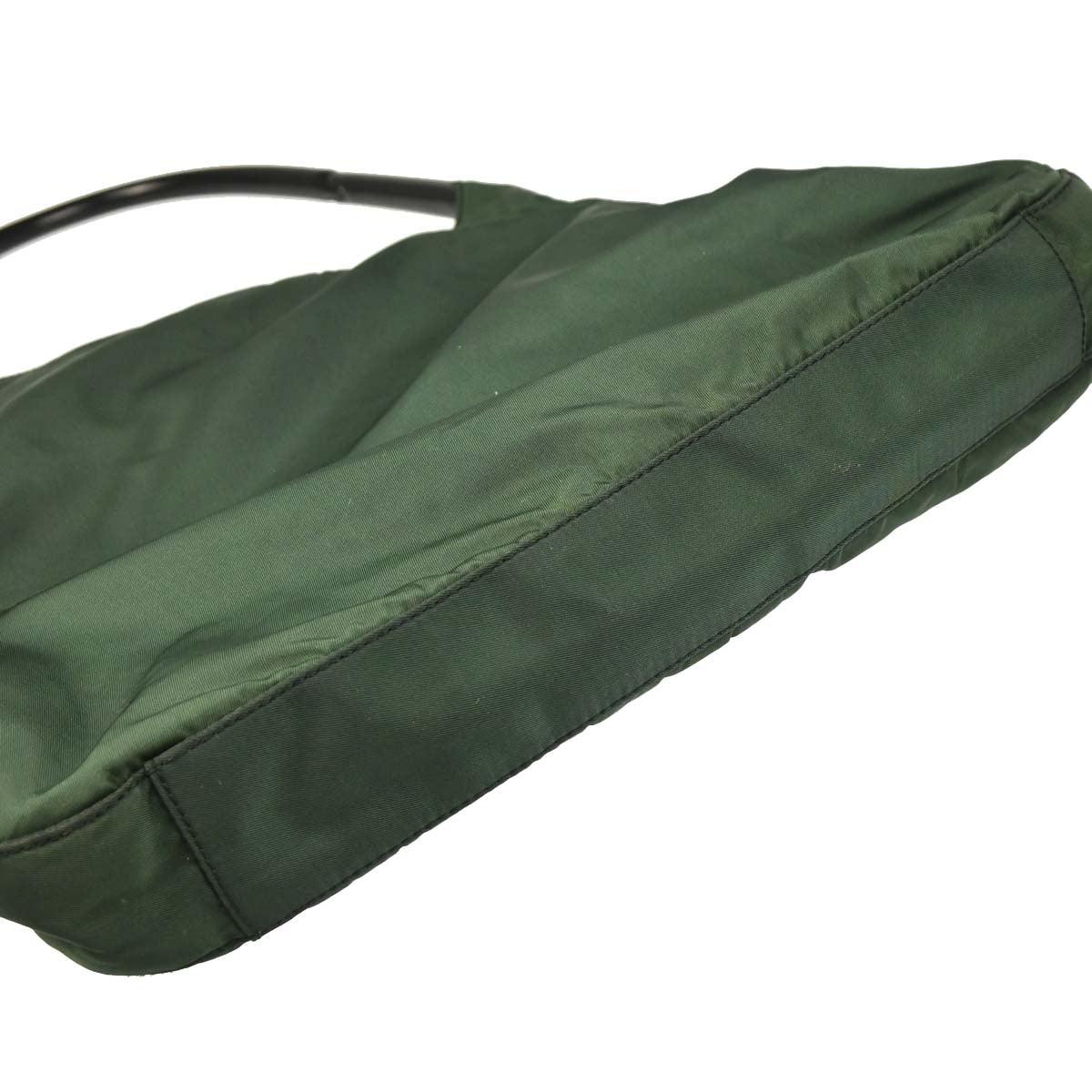 Prada Dark Green Nylon Handbag