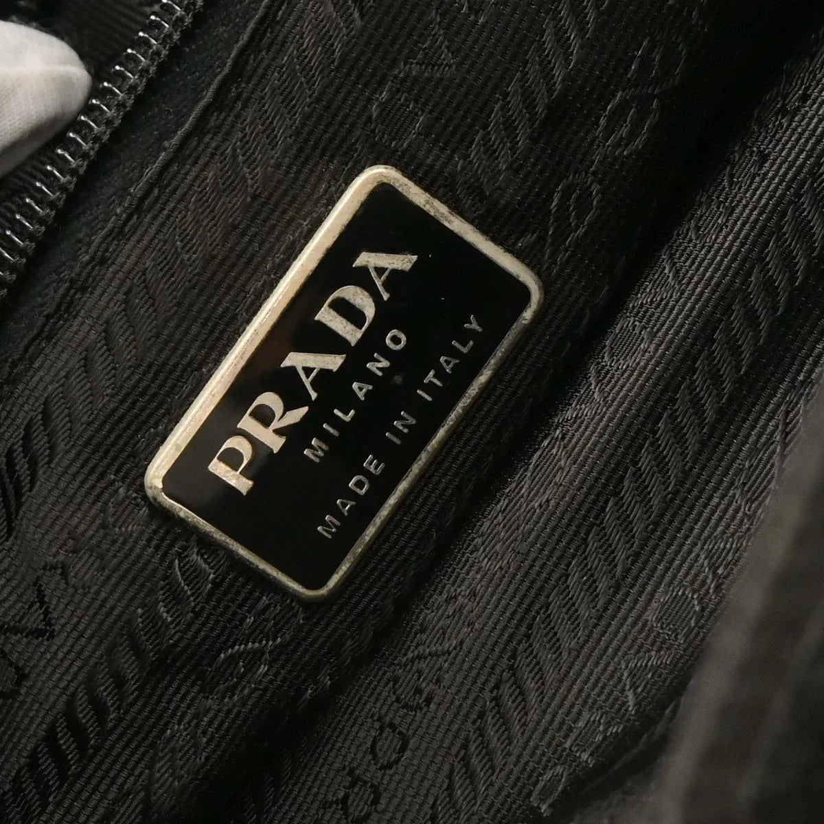 Prada Dark Green Nylon Handbag