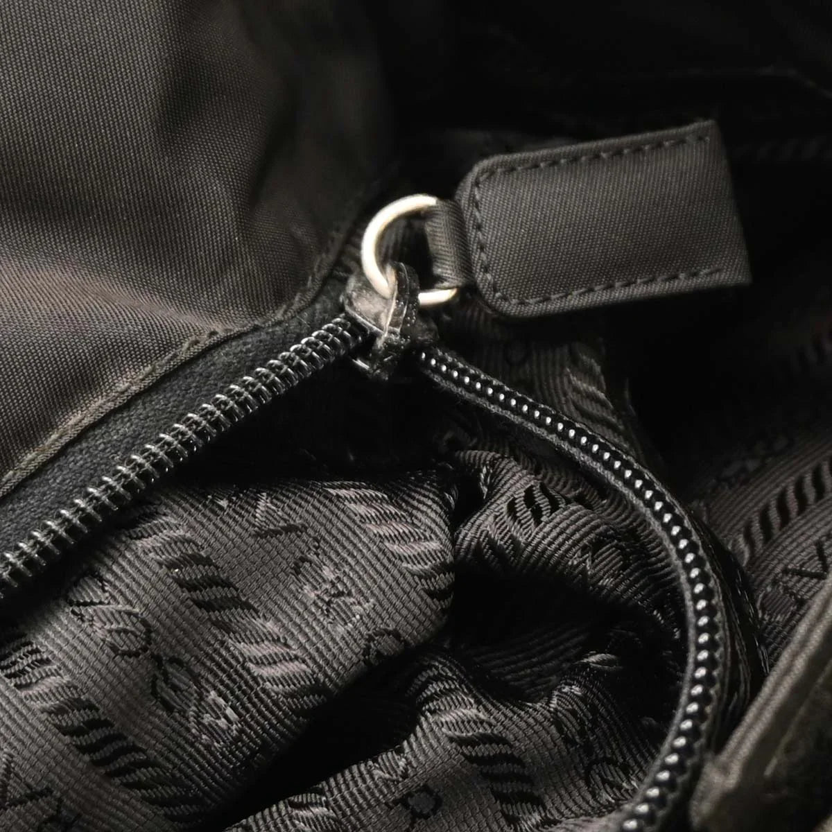 Prada Dark Green Nylon Handbag