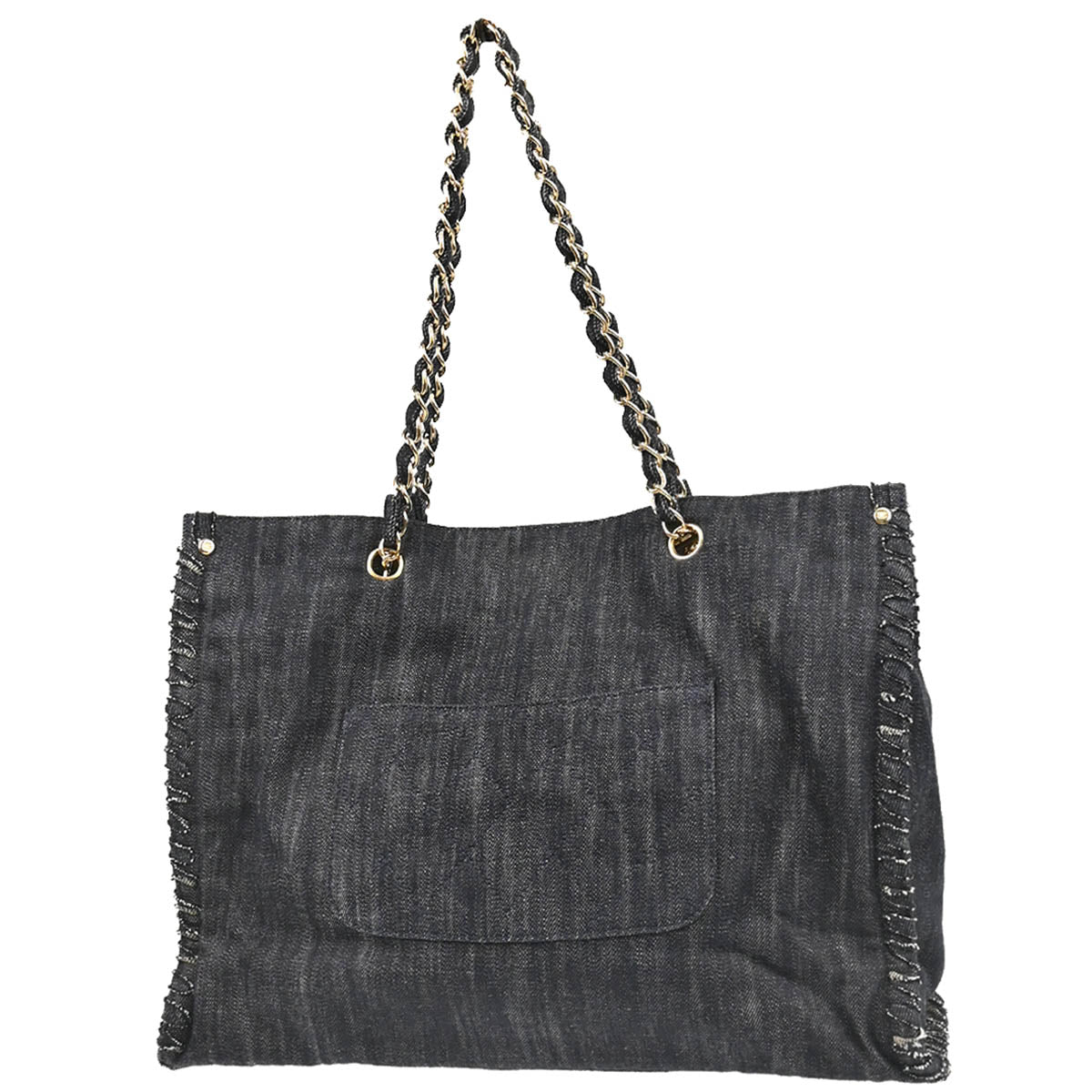 Chanel Navy Denim Night Flight Tote Bag