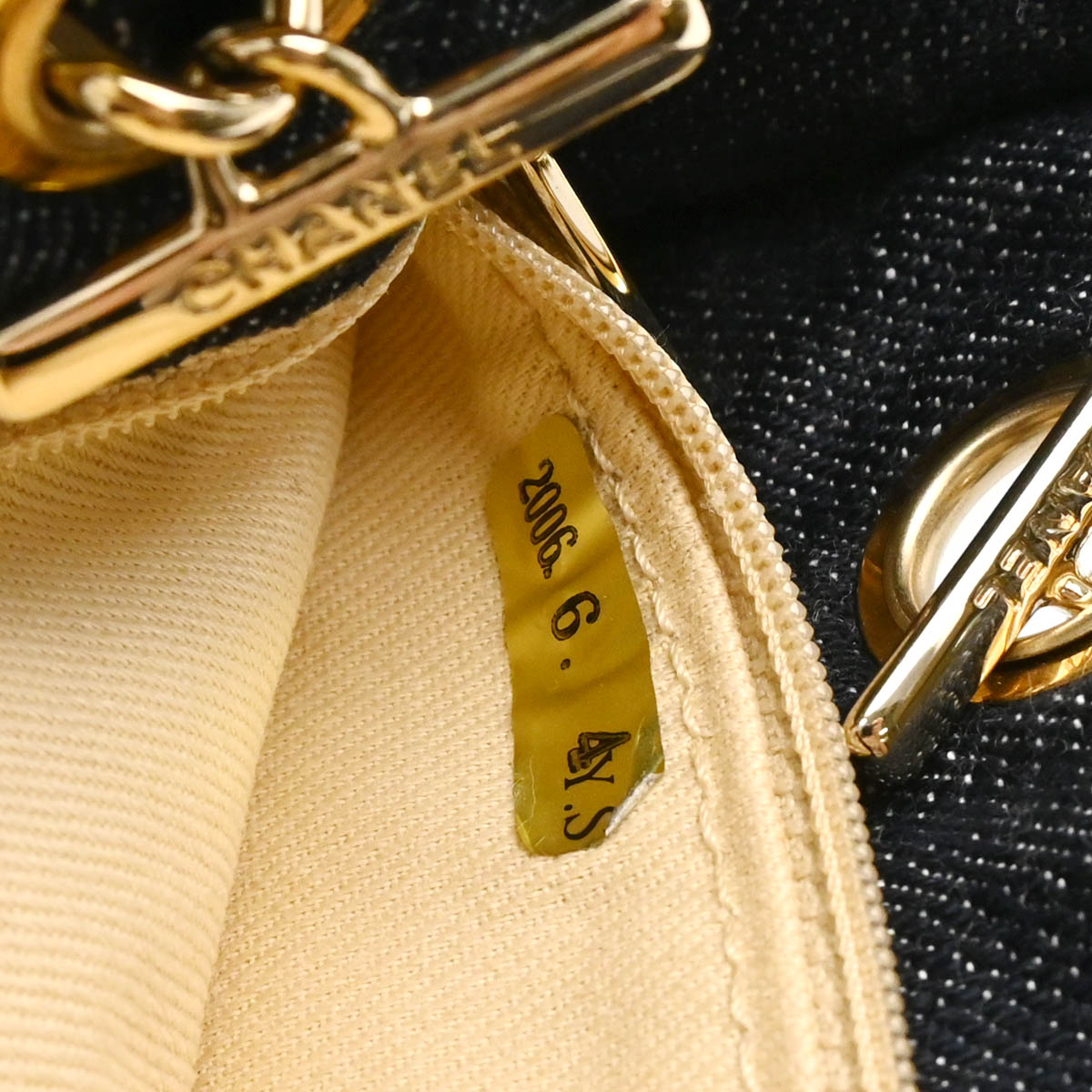 Chanel Navy Denim Night Flight Tote Bag