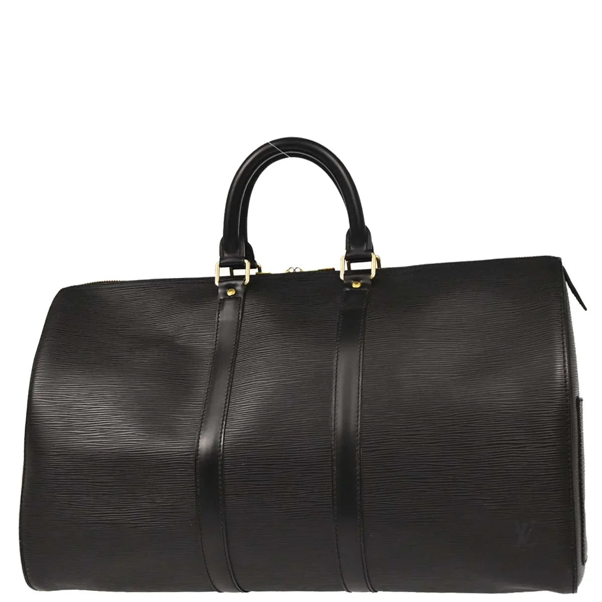 Louis Vuitton 1999 Black Epi Keepall 45 Travel Handbag M42972