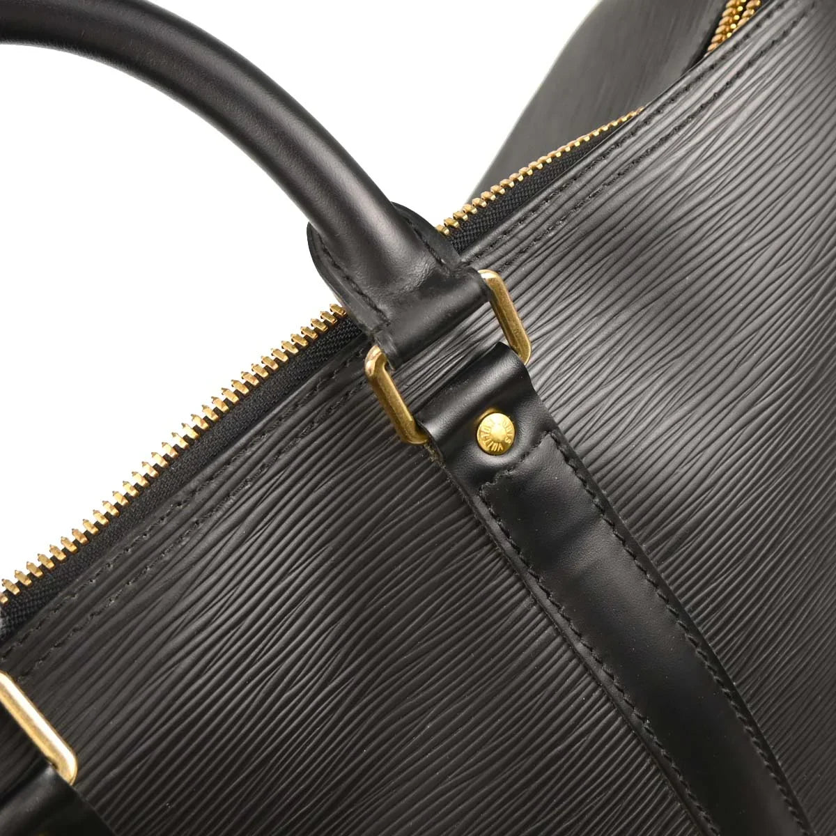 Louis Vuitton 1999 Black Epi Keepall 45 Travel Handbag M42972