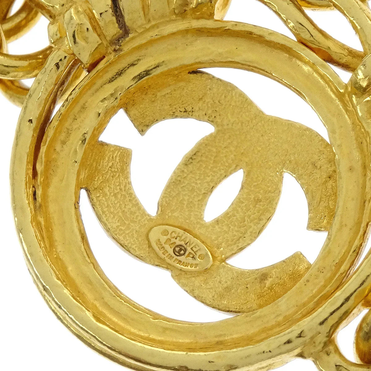 Chanel Chain Belt Medallion Gold 94P Small Good