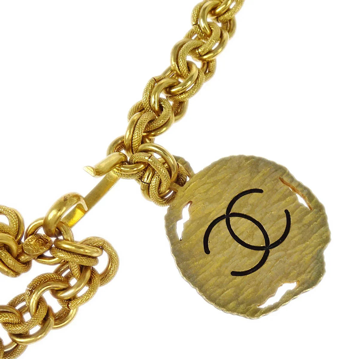 Chanel Chain Belt Medallion Gold 94A Small Good