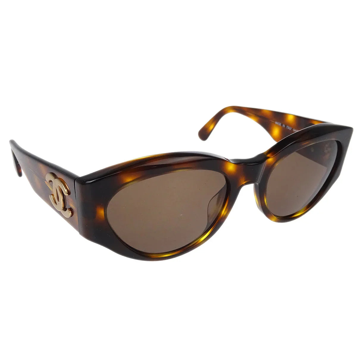Chanel Sunglasses Eyewear Brown Small Good