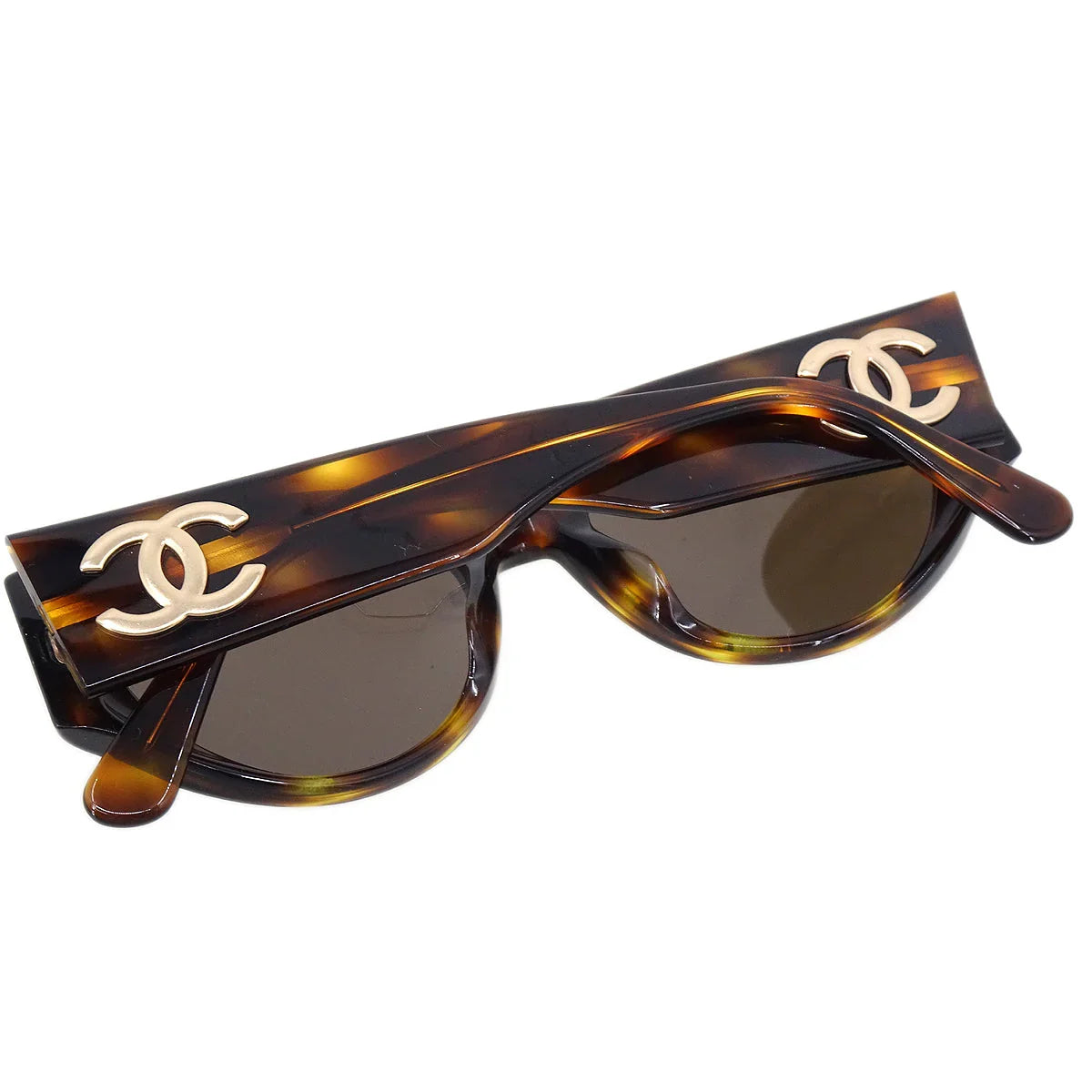 Chanel Sunglasses Eyewear Brown Small Good