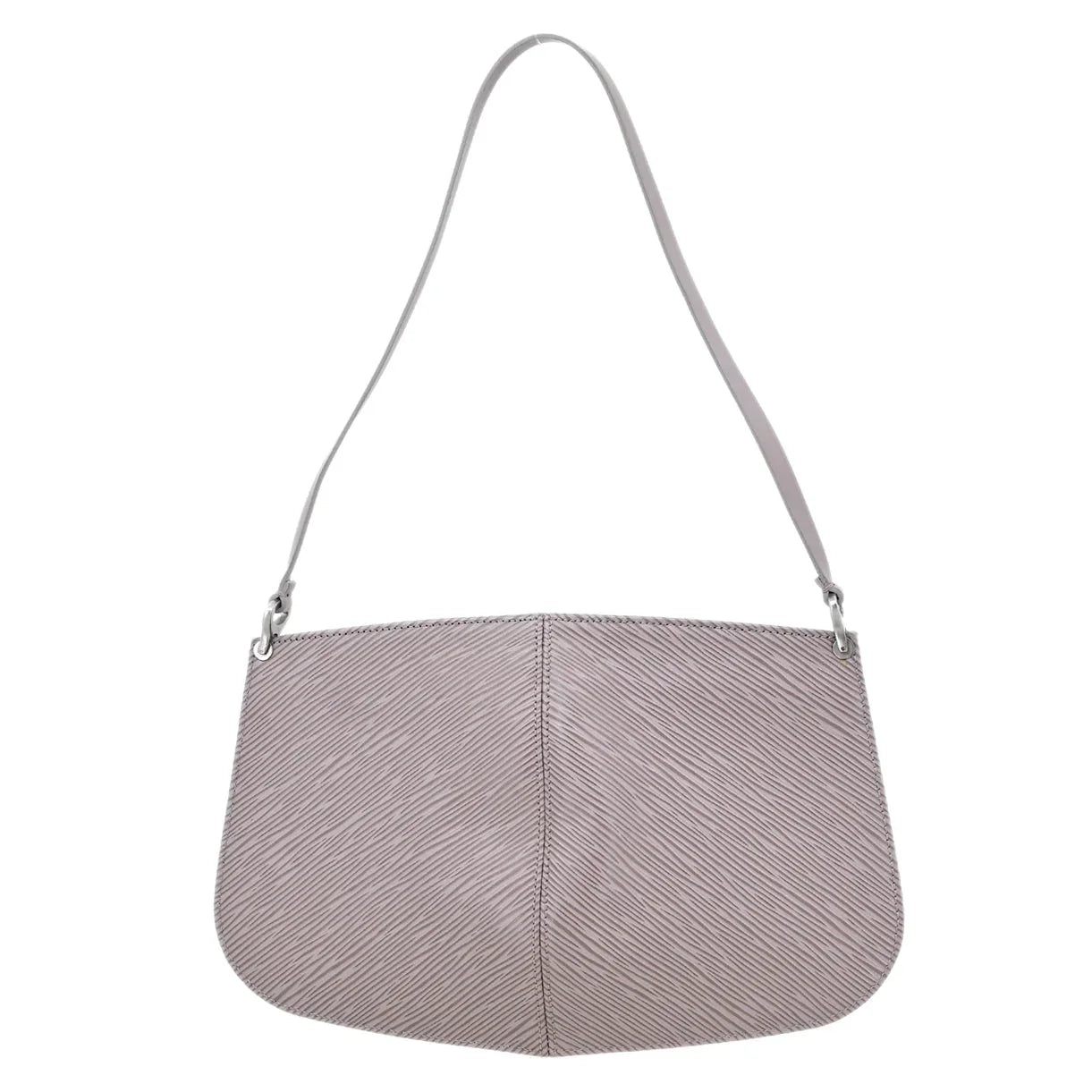 Louis Vuitton 2001 Purple Epi Pochette Demi-lune Handbag M5262B