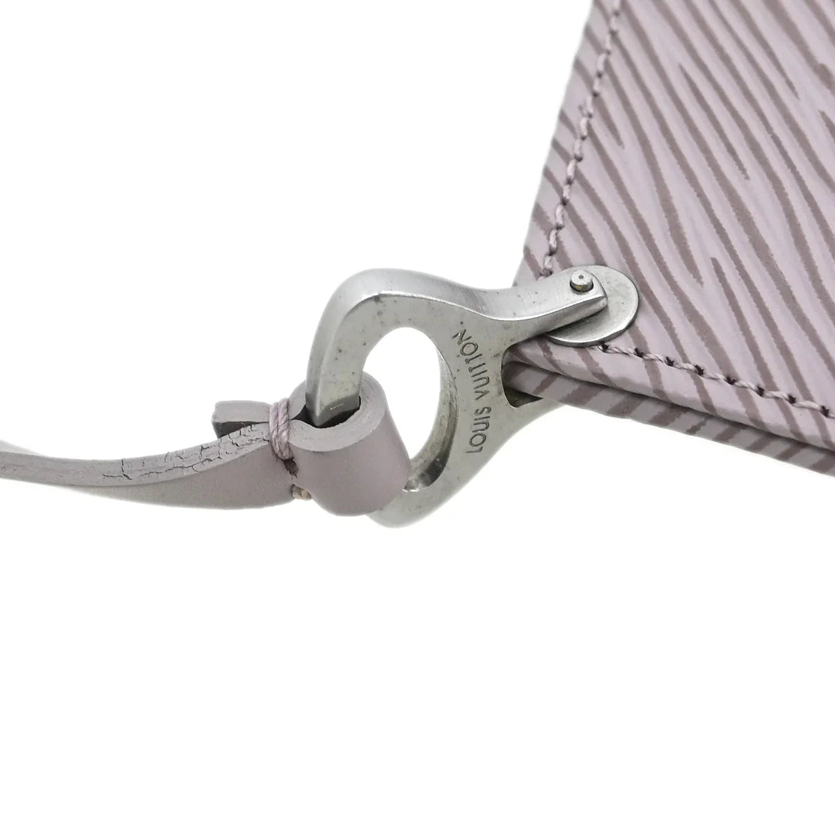 Louis Vuitton 2001 Purple Epi Pochette Demi-lune Handbag M5262B
