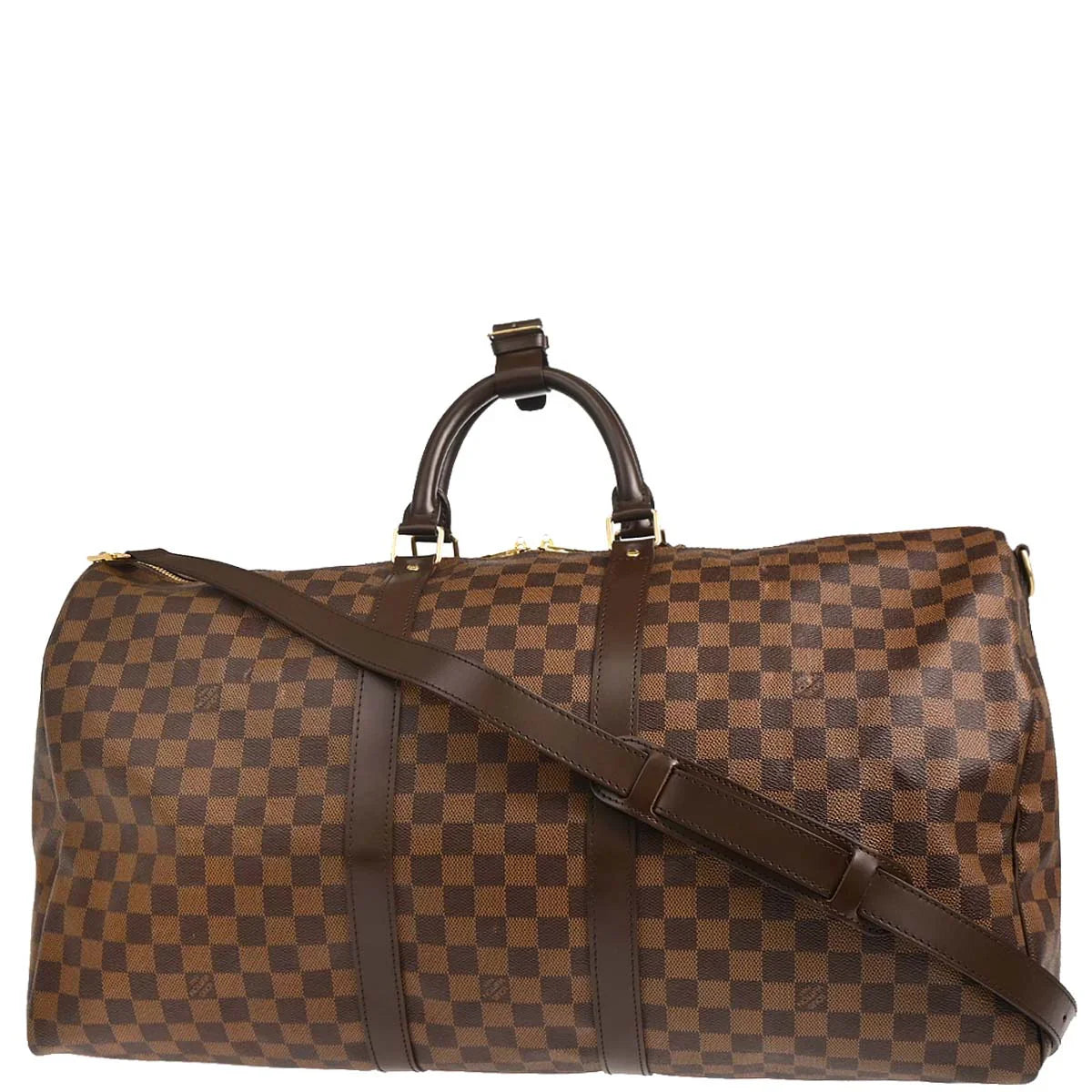 Louis Vuitton 2008 Damier Keepall Bandouliere 55 Duffle Bag N41414