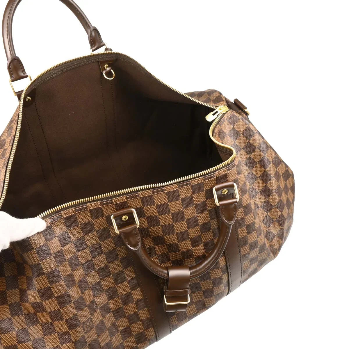 Louis Vuitton 2008 Damier Keepall Bandouliere 55 Duffle Bag N41414