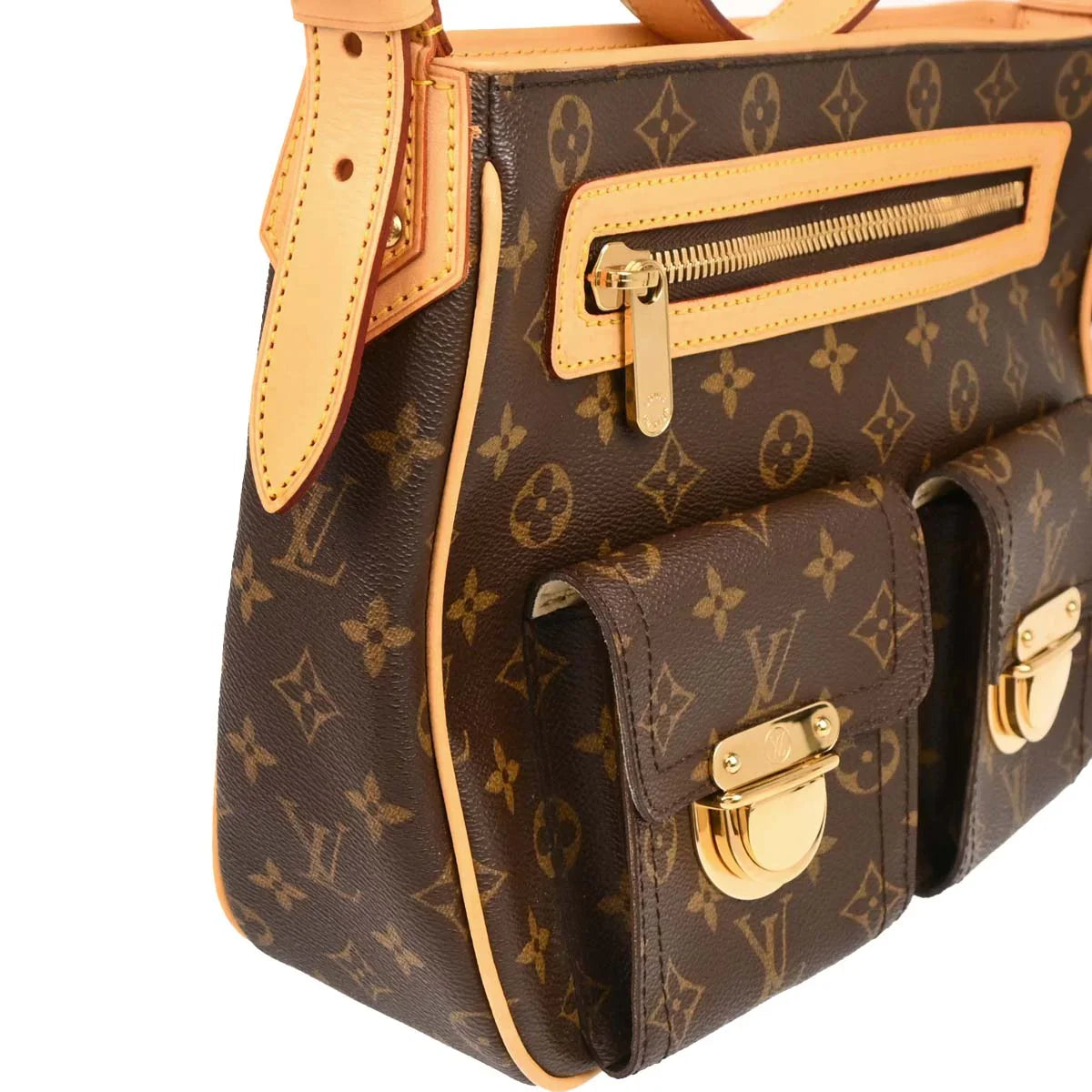 Louis Vuitton Monogram Hudson GM Shoulder Bag M40045