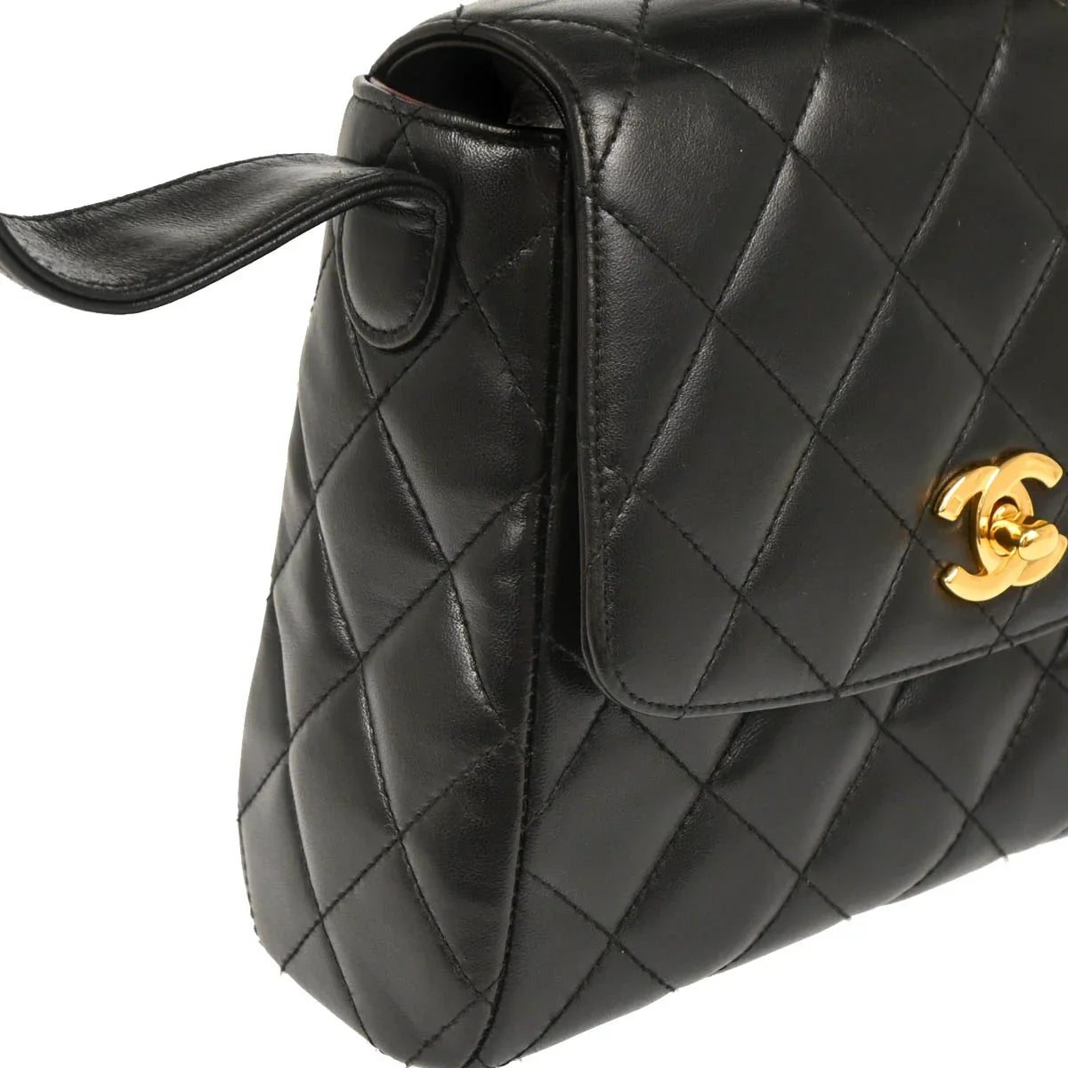 Chanel 1996-1997 Black Lambskin Handbag