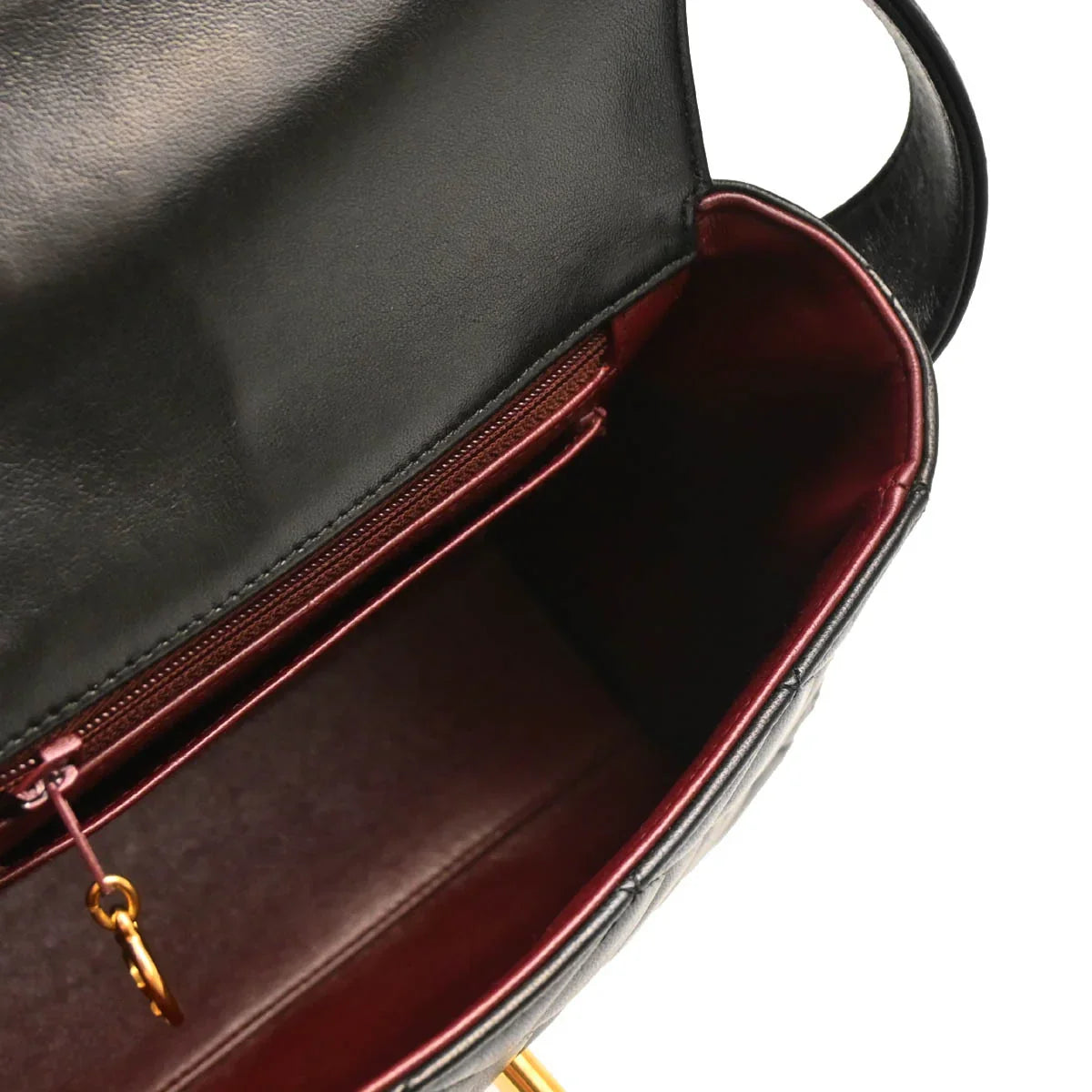 Chanel 1996-1997 Black Lambskin Handbag