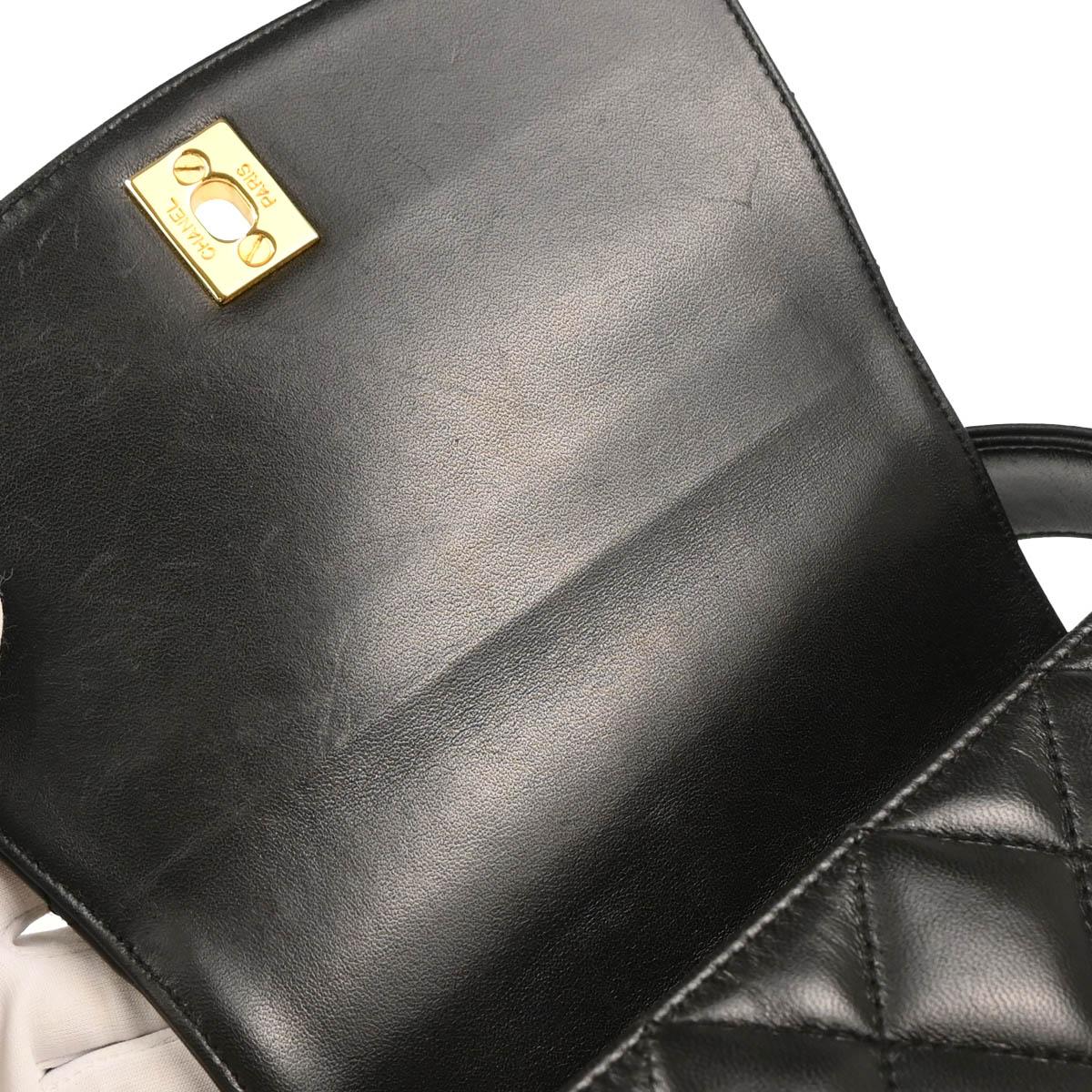 Chanel 1996-1997 Black Lambskin Handbag