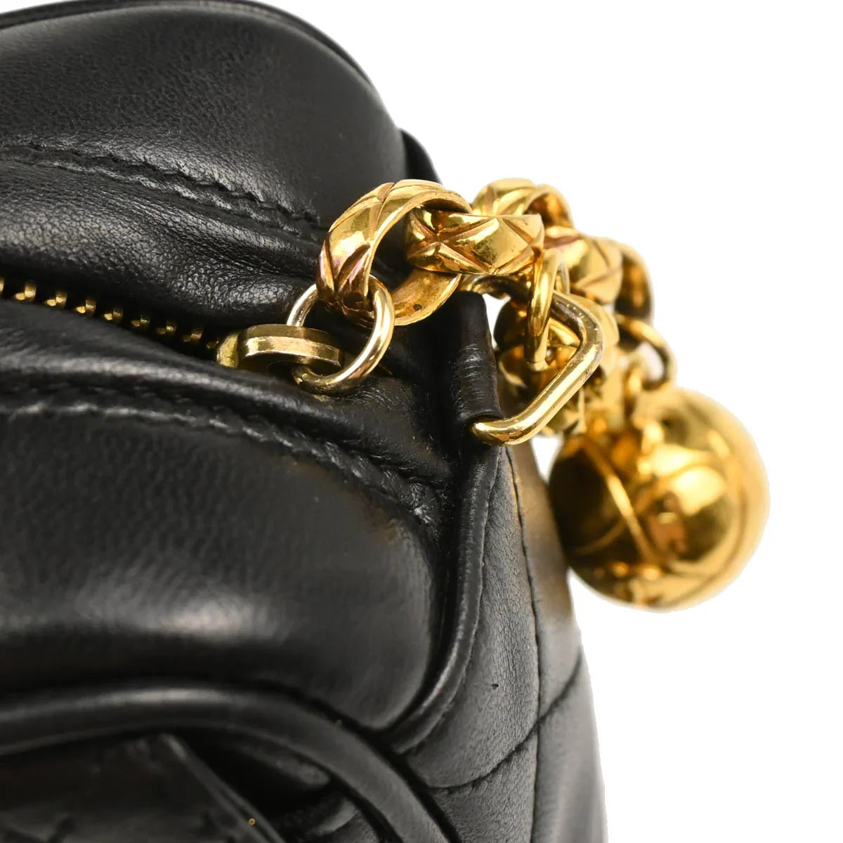 Chanel 1994-1996 Black Lambskin Camera Bag Mini