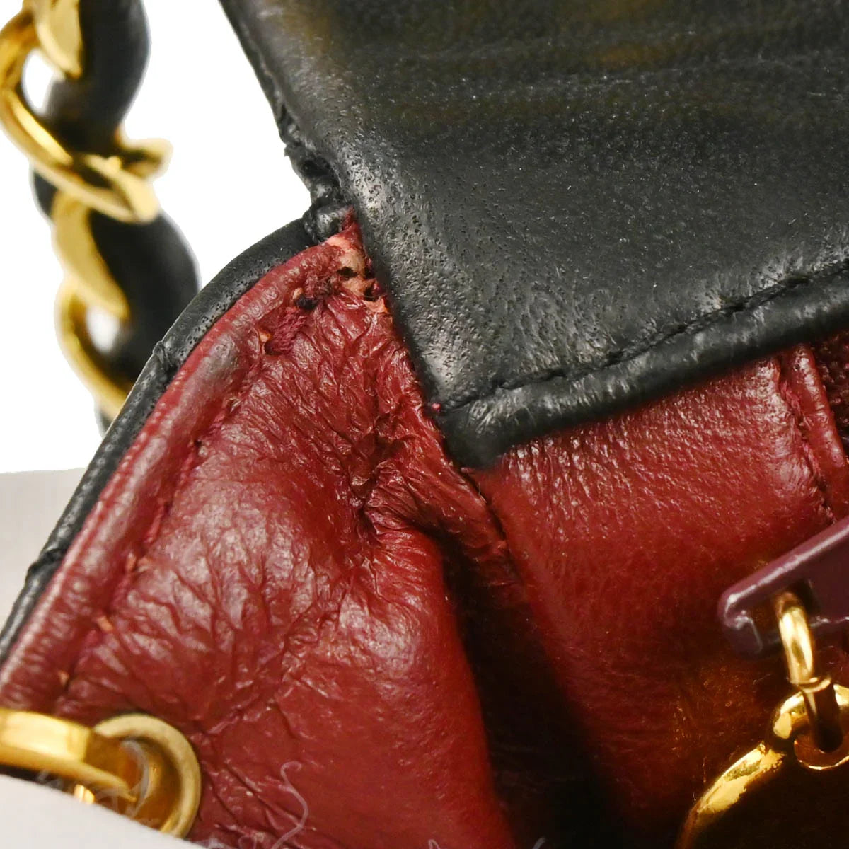 Chanel 1989-1991 Black Lambskin Classic Square Flap Shoulder Bag
