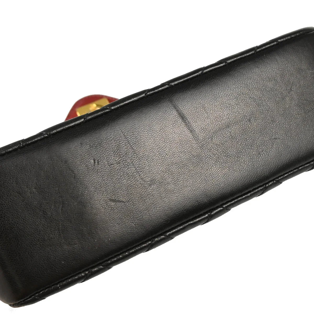 Chanel 1986-1988 Black Lambskin Shoulder Bag