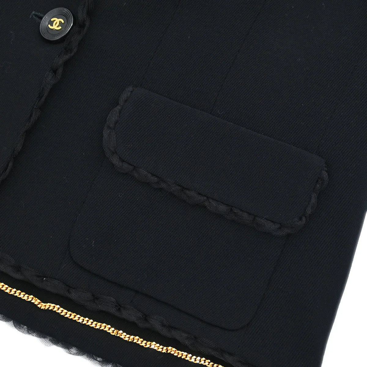 Chanel Setup Jacket Pants Black