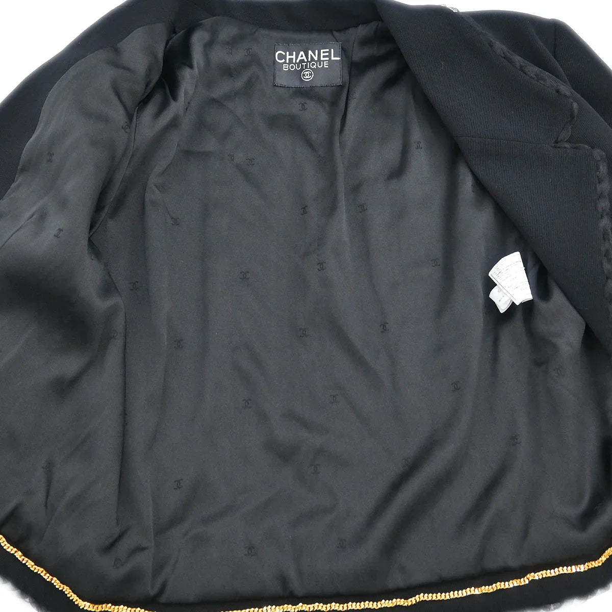 Chanel Setup Jacket Pants Black