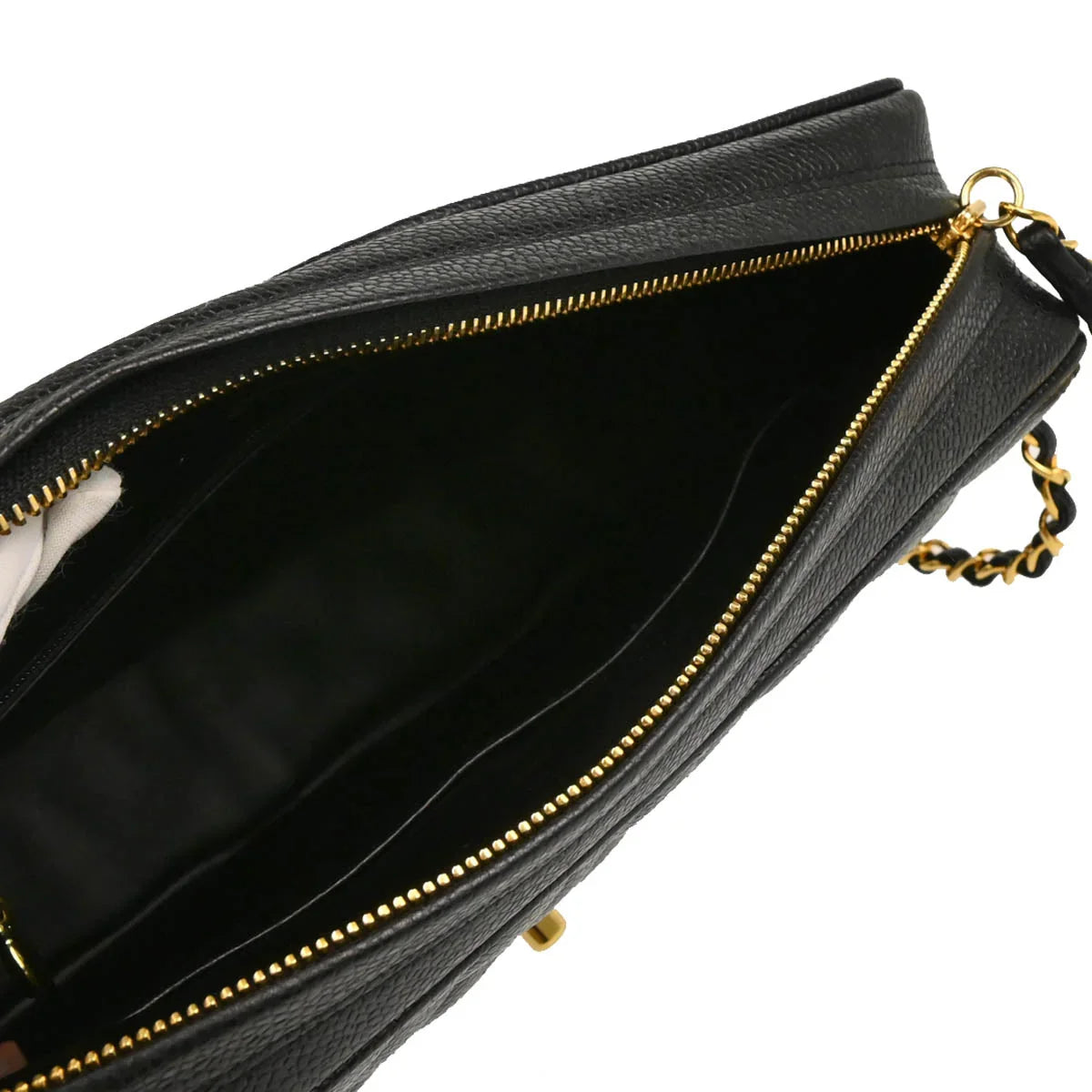 Chanel Black Caviar Camera Bag Large
