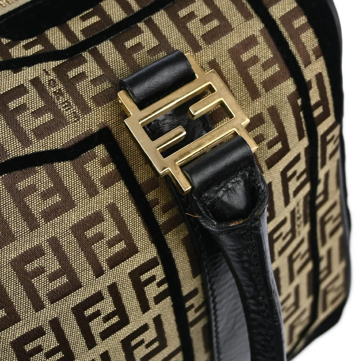 Fendi 2006 Brown Zucchino Handbag