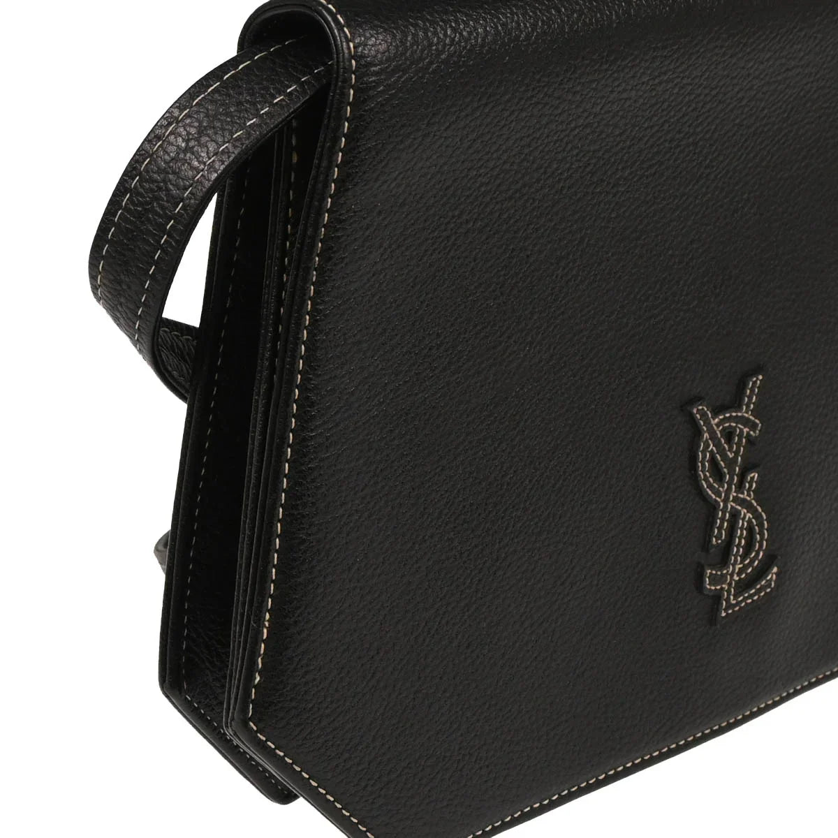 Yves Saint Laurent Black Leather Shoulder Bag