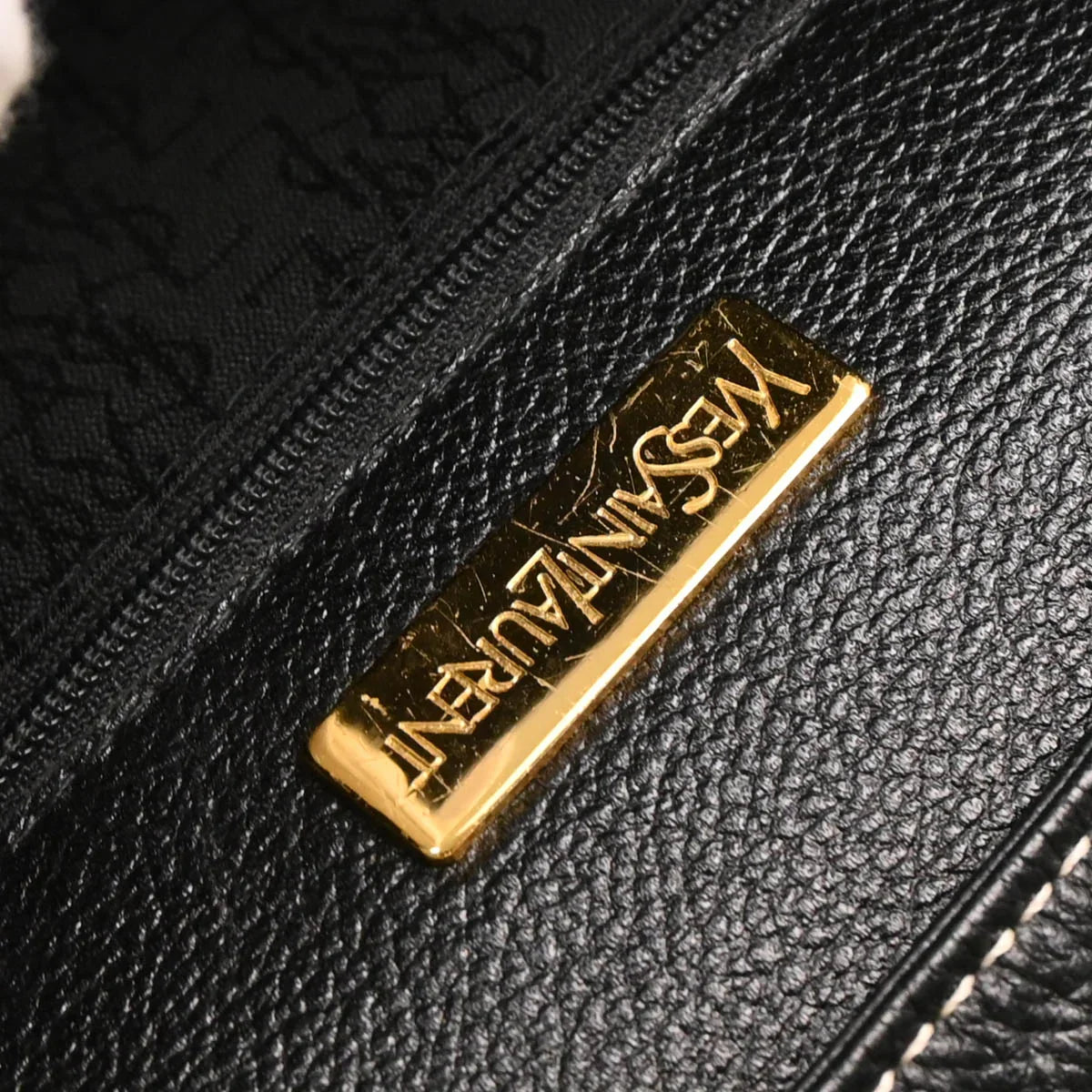 Yves Saint Laurent Black Leather Shoulder Bag