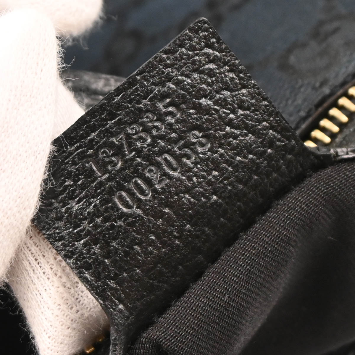 Gucci Black GG Jackie Hobo Handbag