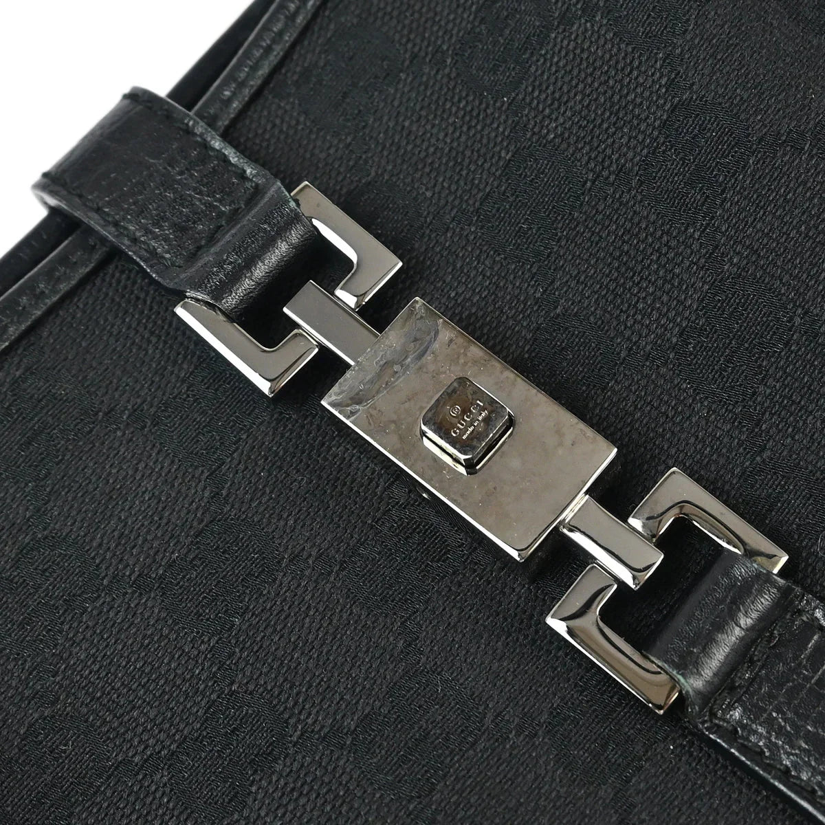 Gucci Black GG Jackie Hobo Handbag
