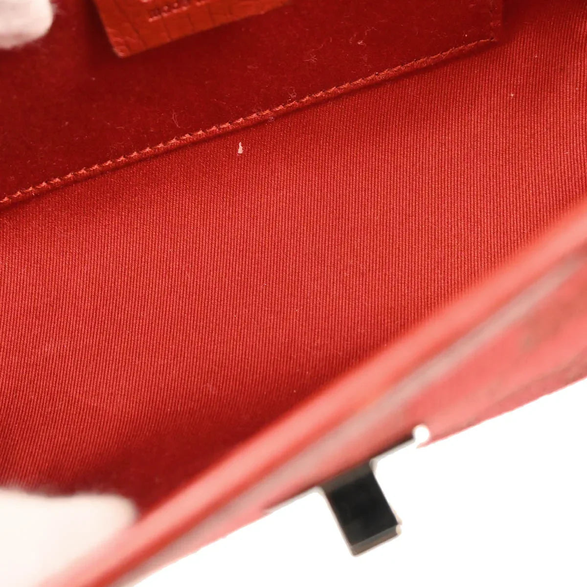 Gucci Red GG Bamboo Handbag
