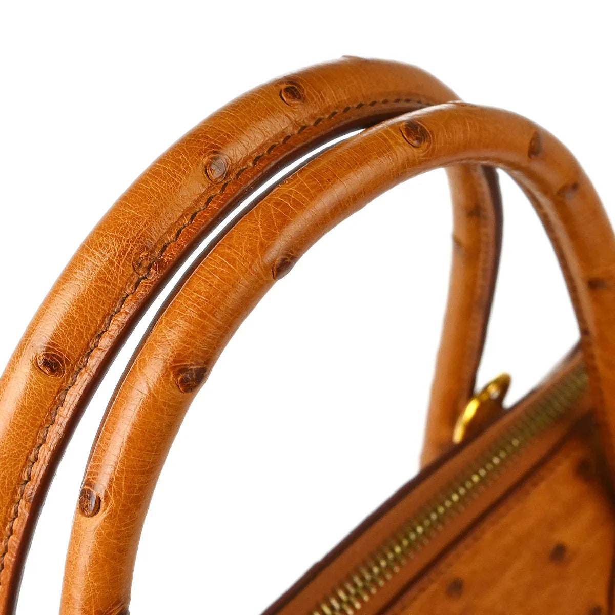 Hermes 1999 Chestnut Ostrich Bolide 35 Handbag 2way Shoulder