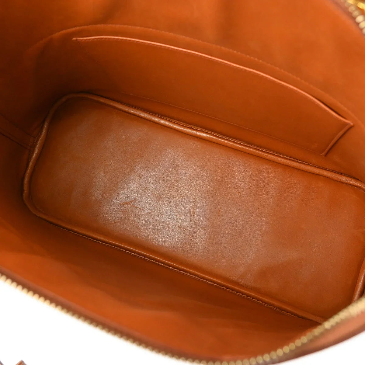 Hermes 1999 Chestnut Ostrich Bolide 35 Handbag 2way Shoulder
