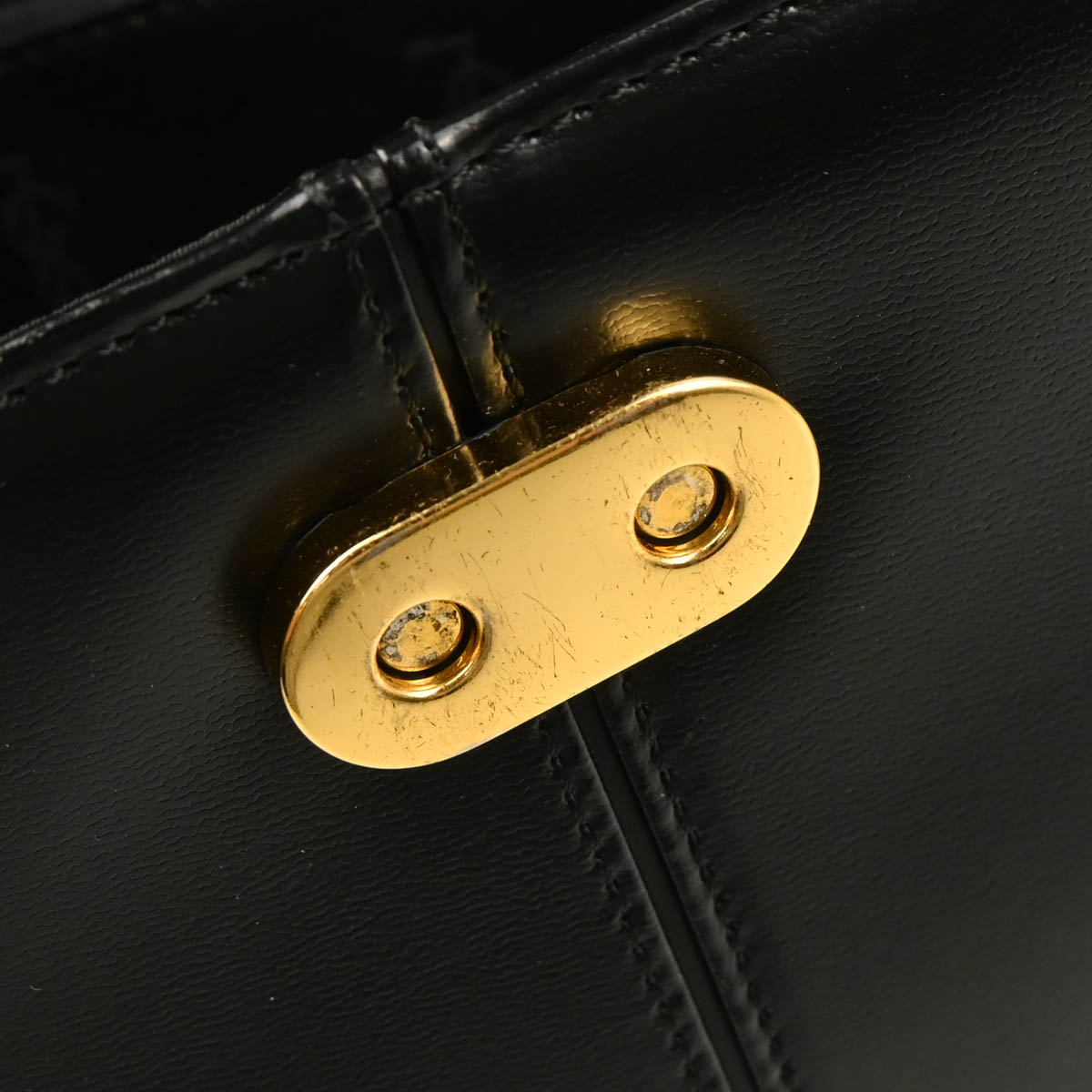 Yves Saint Laurent Black Leather Handbag