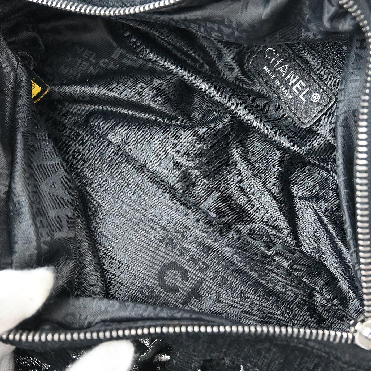 Chanel 2005-2006 Black Velvet Chain Handbag
