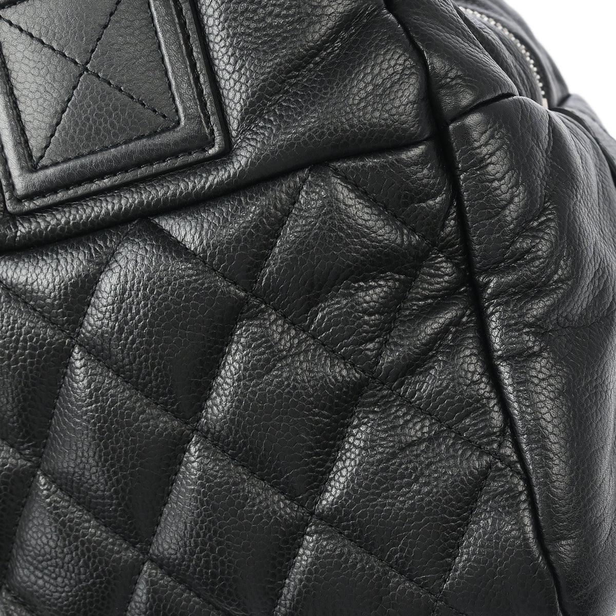 Chanel 2009-2010 Black Caviar Coco Cocoon Handbag
