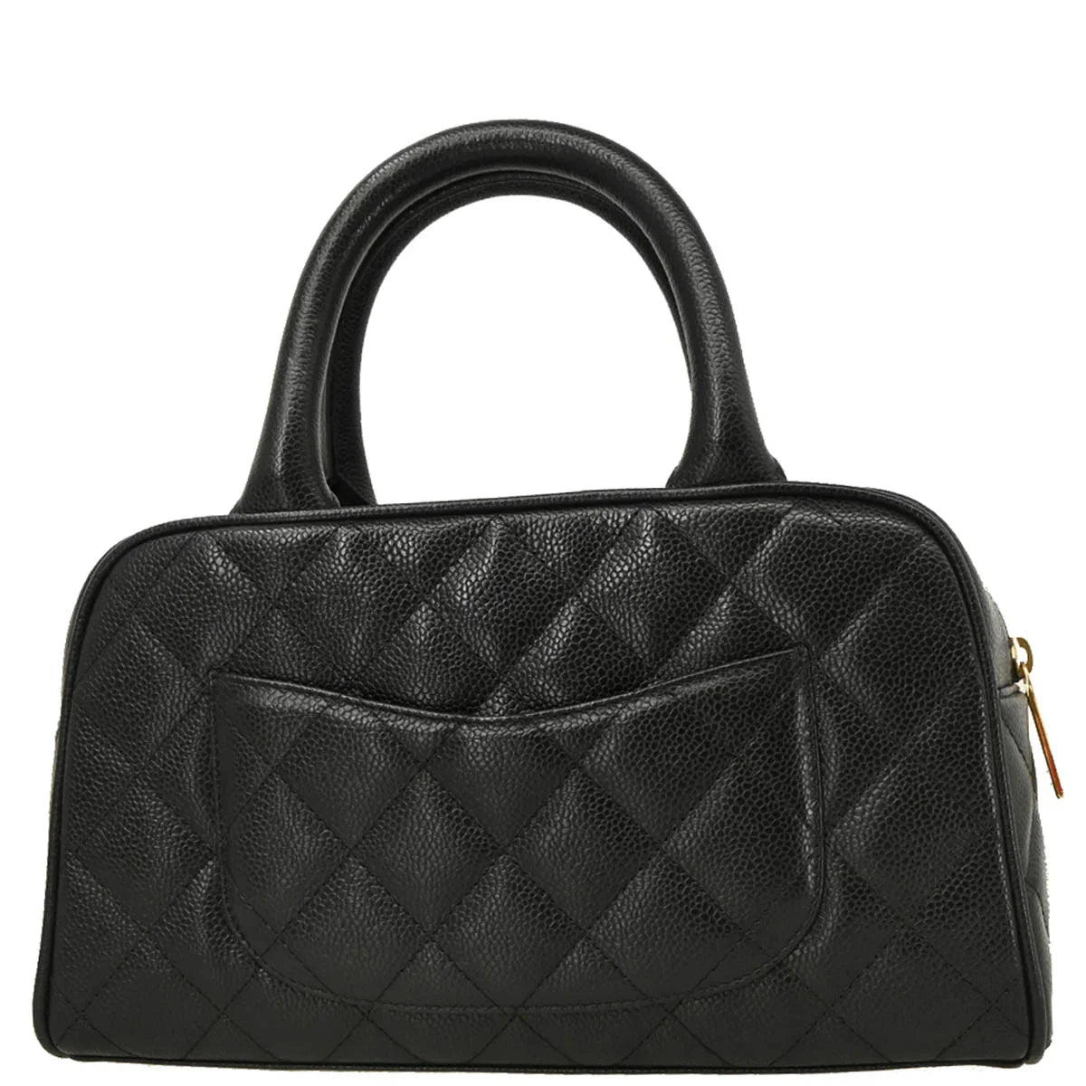 Chanel 2005-2006 Black Caviar Bowling Bag