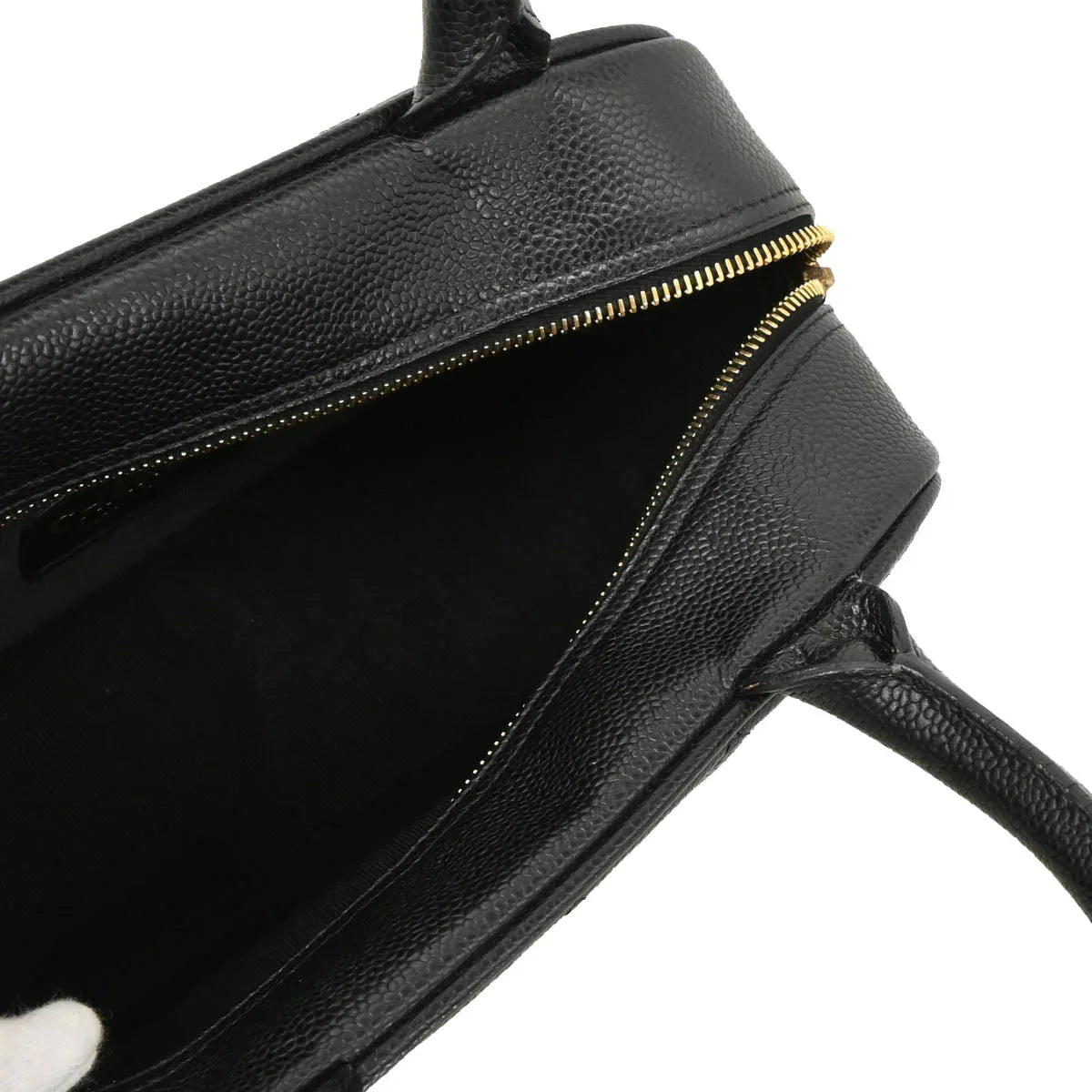 Chanel 2005-2006 Black Caviar Bowling Bag