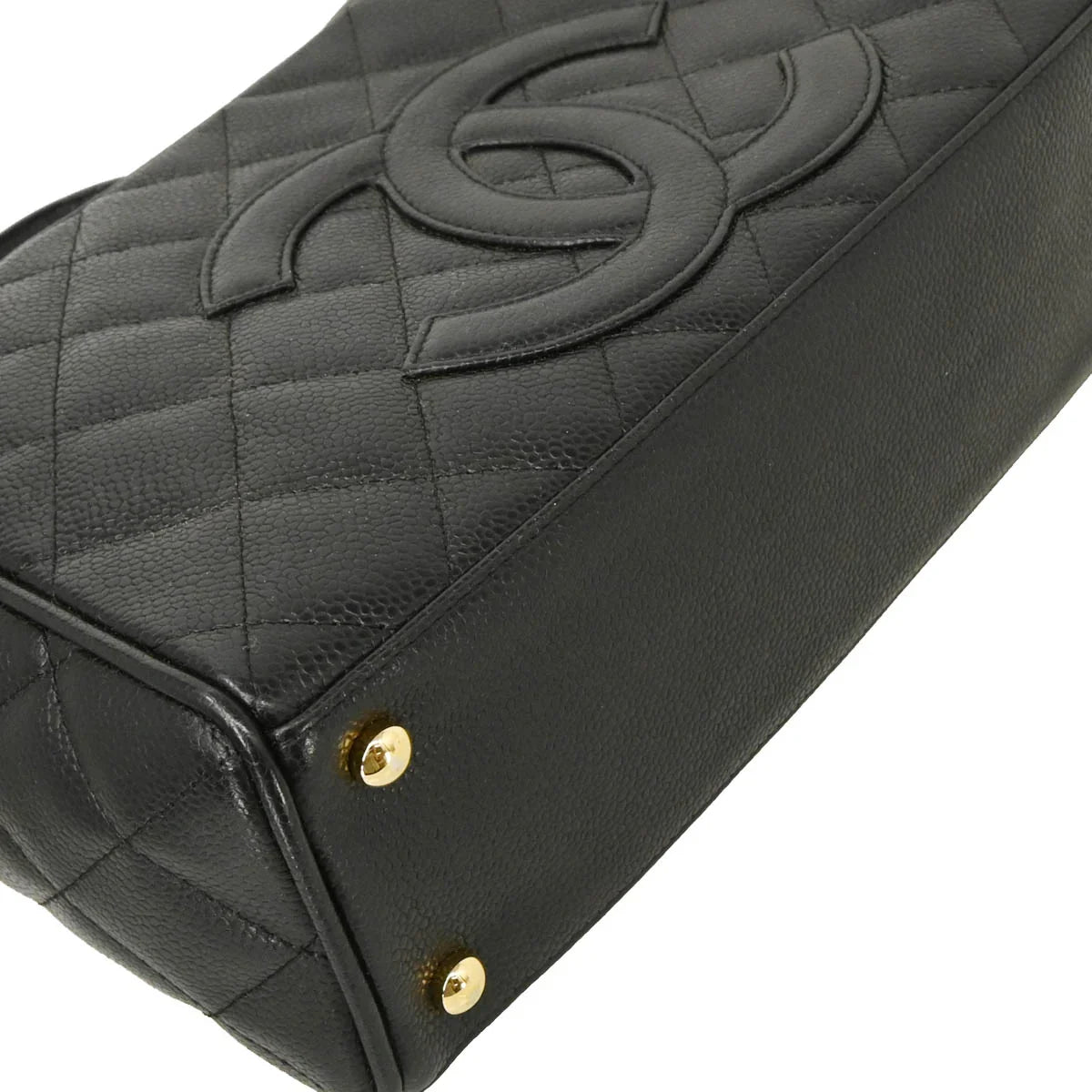 Chanel 2005-2006 Black Caviar Bowling Bag