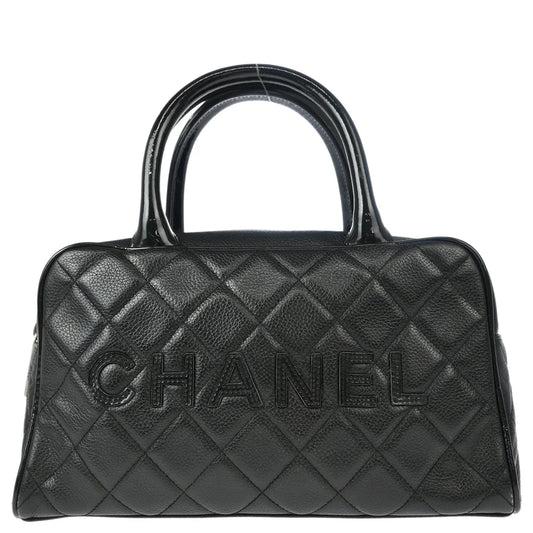 Chanel 2000-2002 Black Calfskin Bowling Bag