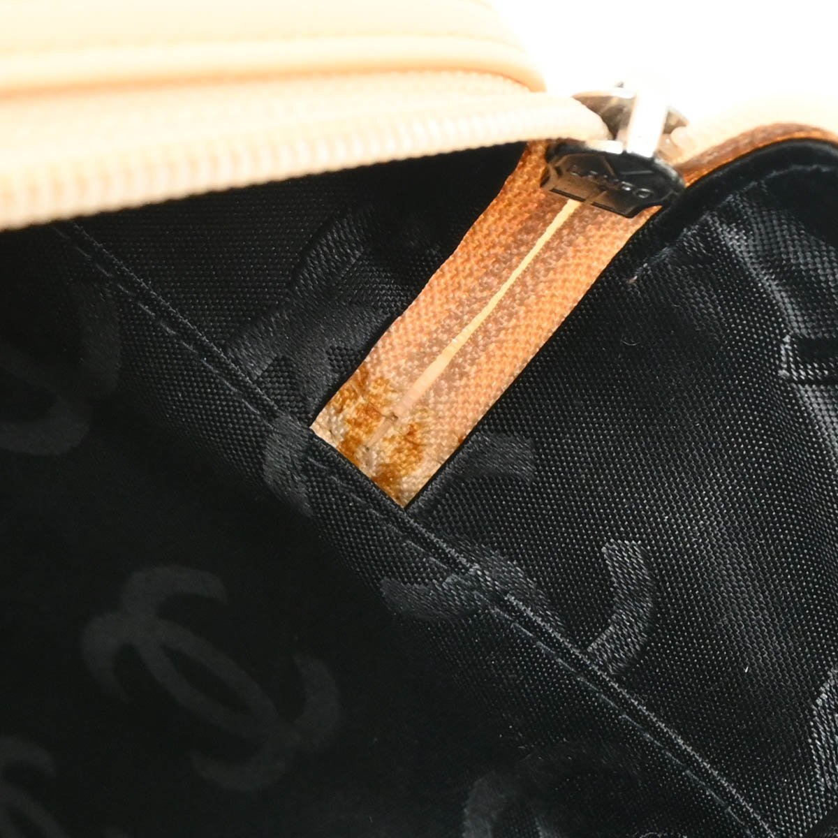 Chanel Beige Calfskin Reporter Bag Cambon Ligne Handbag