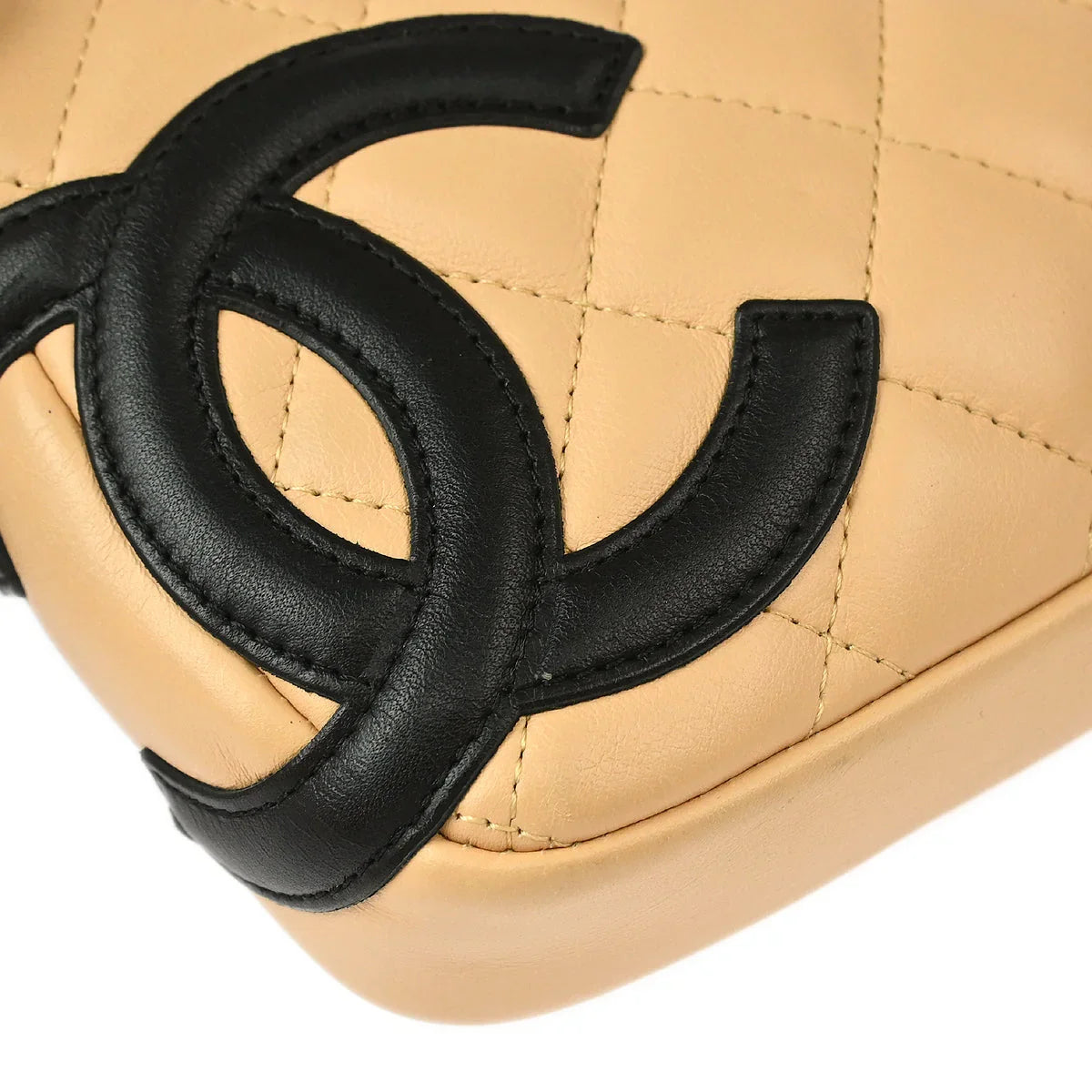 Chanel 2005-2006 Beige Calfskin Cambon Ligne Handbag